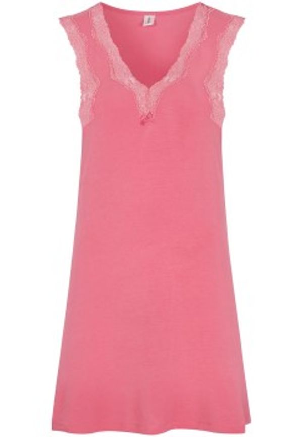 Damella Bamboo With Lace Nightdress Korall Bambu XX-Large Dam
