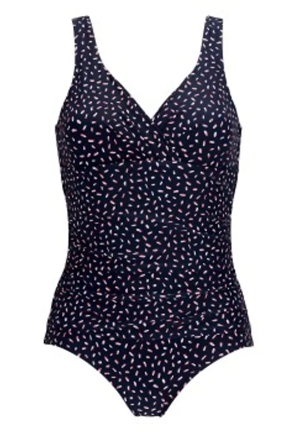 Damella Fiona Swimsuit Pattern Marin/Röd 38 Dam
