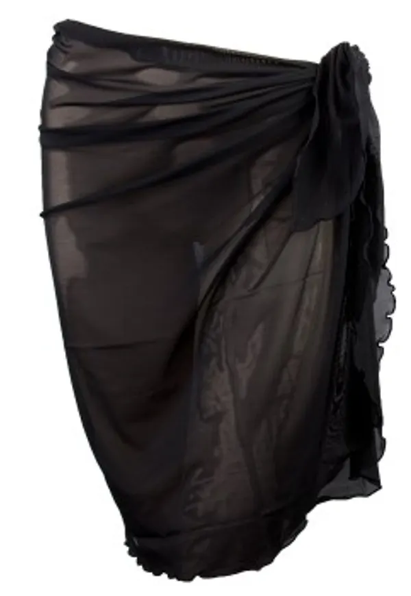 Damella Greta Basic Mesh Sarong Svart One Size Dam
