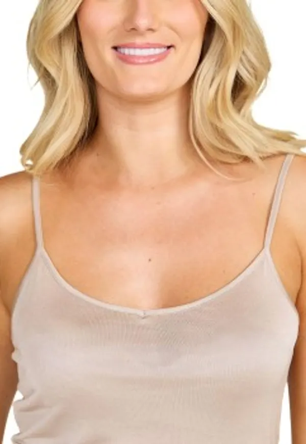 Damella Jolene Basic Silk Camisole Nougat silke Medium Dam