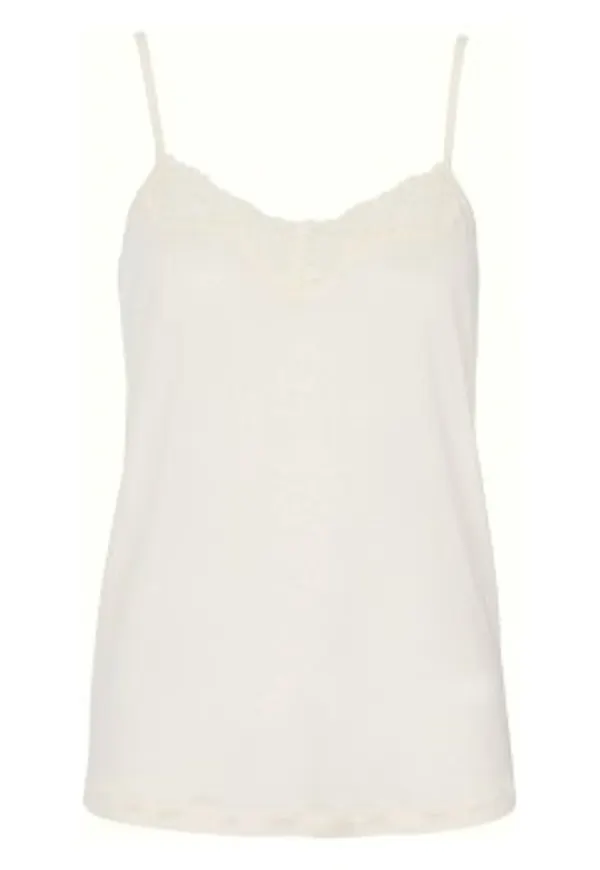 Damella Jolene Silk Camisole Elfenben silke X-Large Dam