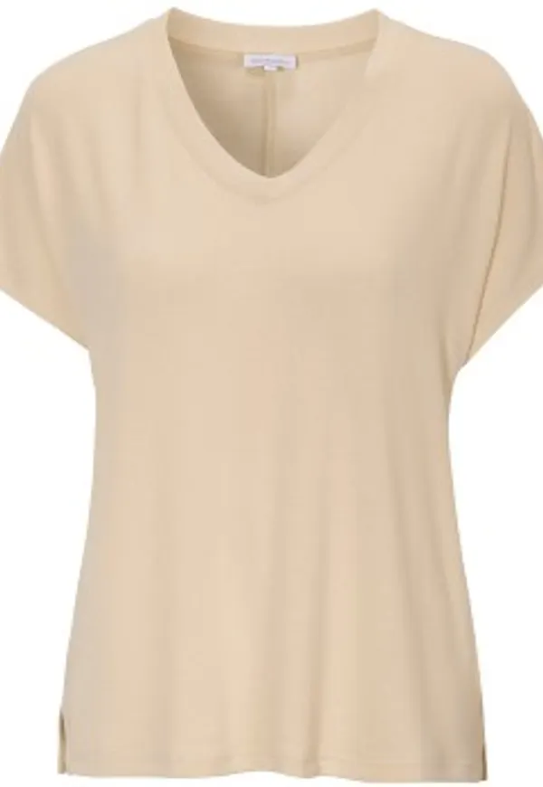 Damella Knitted Lounge T-Shirt Sand XX-Large Dam