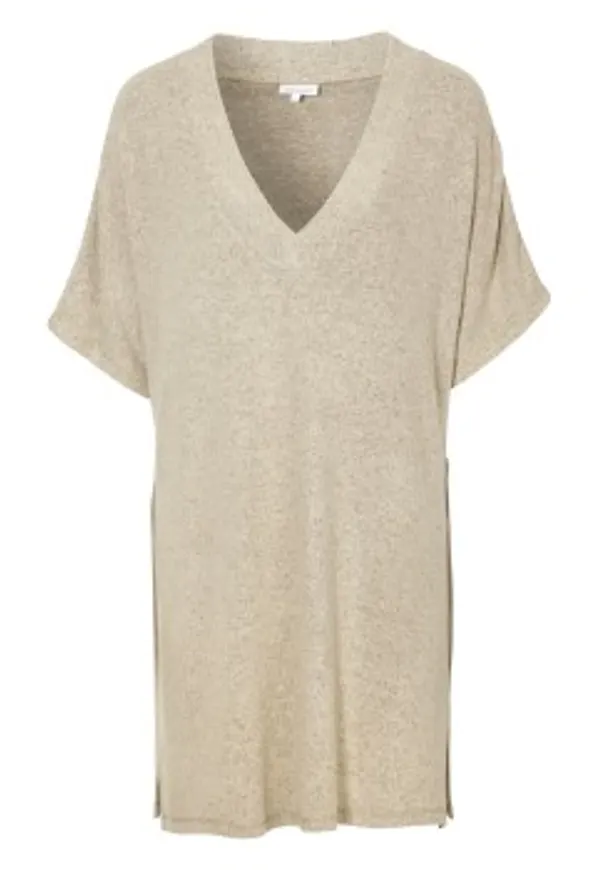 Damella Knitted Lounge Tunic Beige X-Large Dam