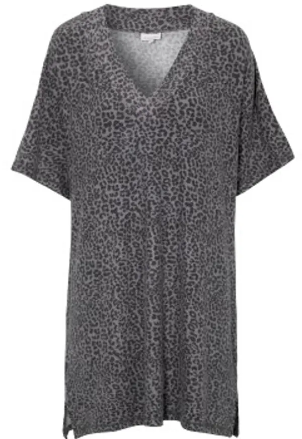 Damella Knitted Lounge Tunic Leopard Medium Dam