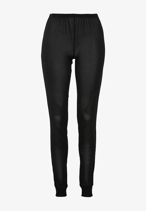 Damella - Leggings i silke - Svart