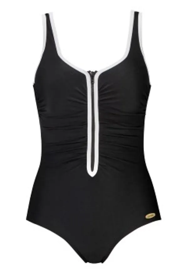 Damella Marlene Swimsuit Svart/Vit 38 Dam