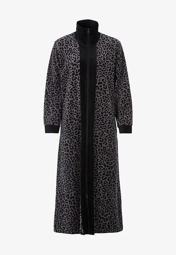Damella - Morgonrock Robe - Grå
