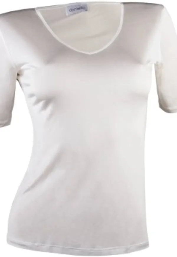 Damella Silk T-Shirt Elfenben silke XX-Large Dam