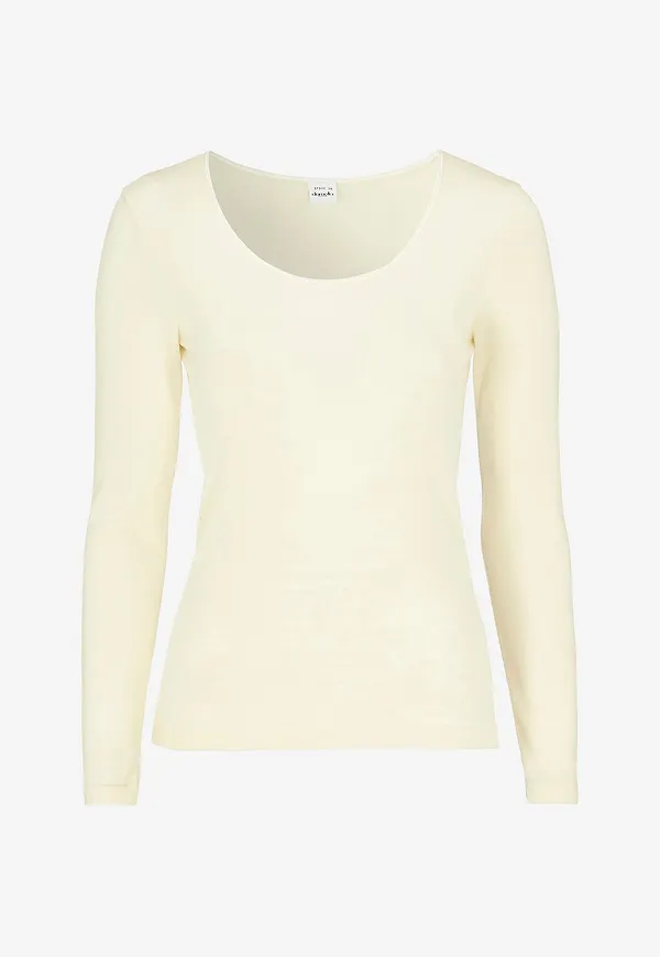 Damella - Topp Long Sleeve - Natur