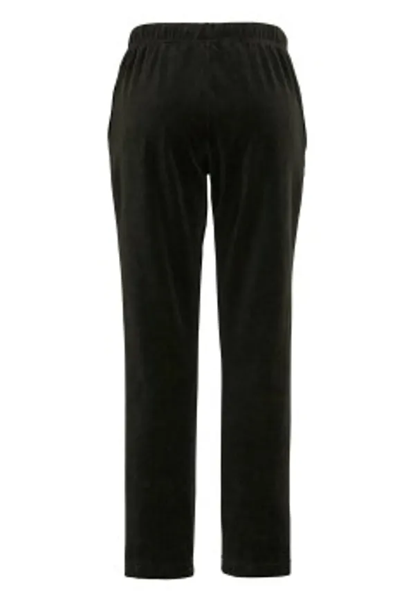 Damella Velour Trousers Svart Small Dam