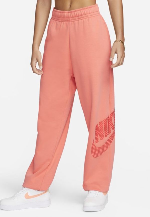Dansbyxor i fleece i oversizemodell Nike Sportswear för kvinnor - Orange