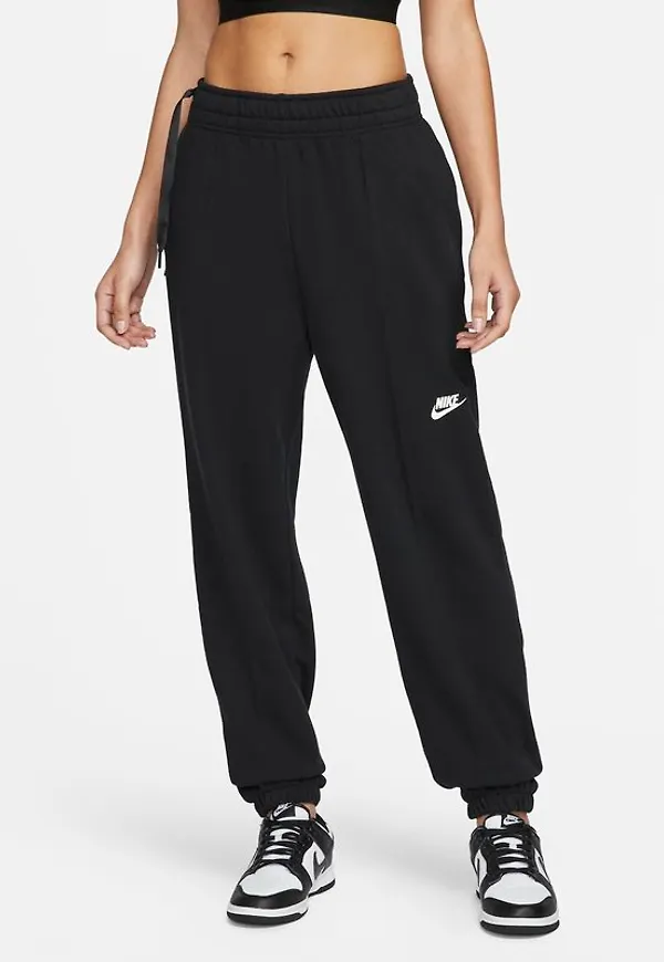 Dansbyxor i fleece med ledig passform Nike Sportswear för kvinnor - Svart