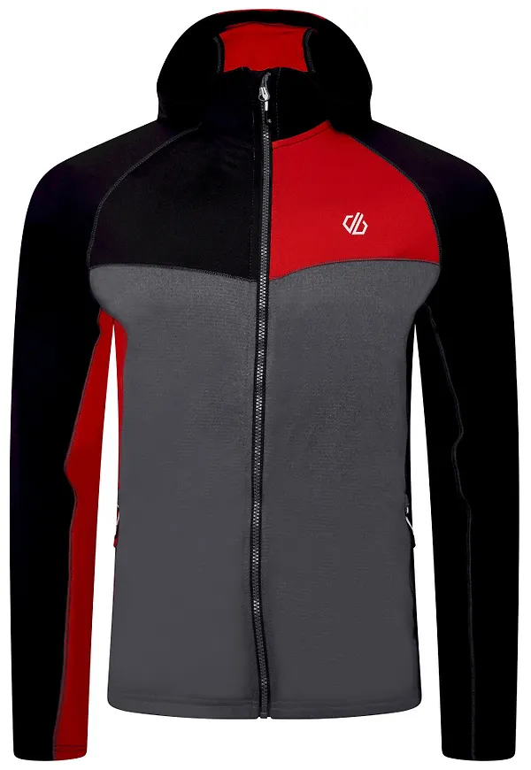 Dare 2b Mens Contend Recycled Fleece Jacket, Träningsjackor i storlek S och färg Grå