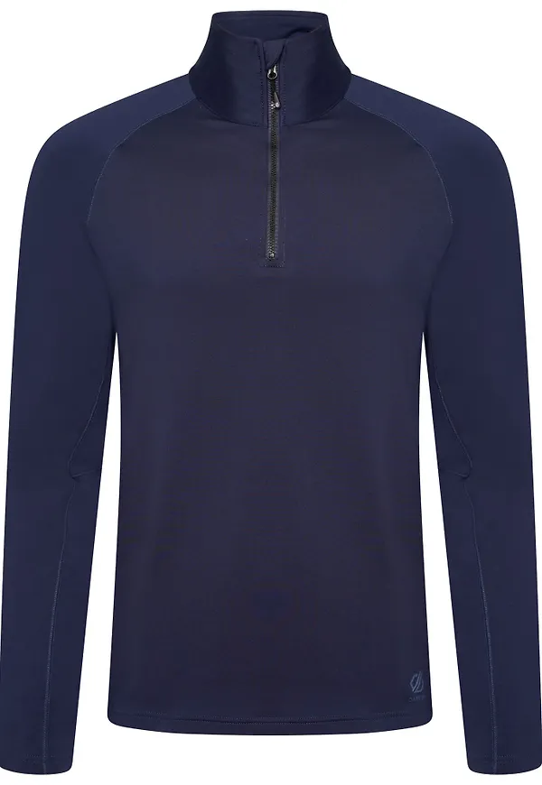 Dare 2b Mens Fuser Core Stretch Half Zip Thermal Top, Underställ Överdelar i storlek XL och färg Navy