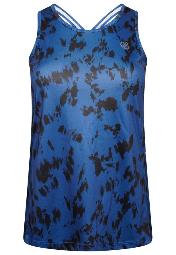 Dare 2b Womens/ladies Ardency Ii Tie Dye Recycled Vest, Träningslinne i storlek UK 20 och färg Blå