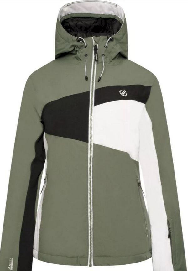 Dare 2b Womens/ladies Ice Gleam Iii Ski Jacket, Funktionsjackor i storlek UK 20 och färg Grön