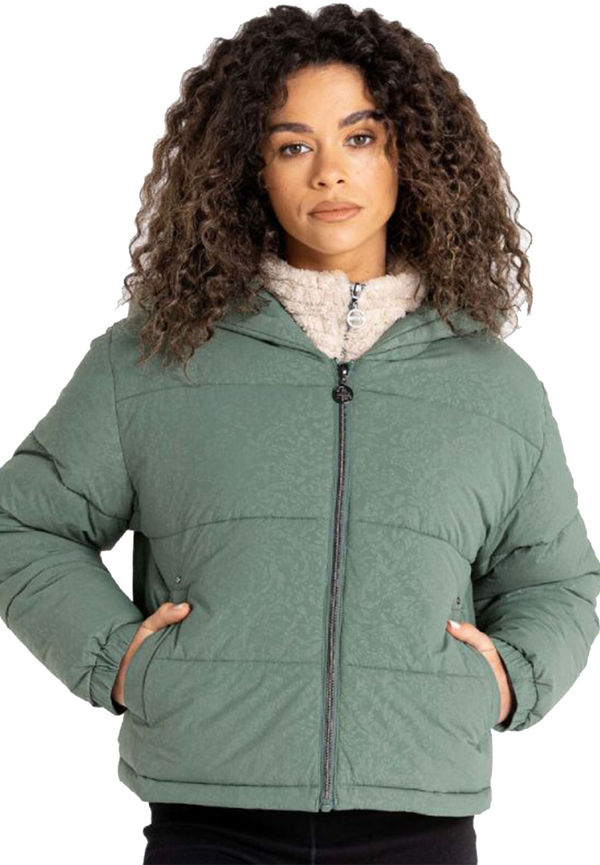 Dare 2b Womens/ladies Lavishly Animal Print Padded Jacket, Funktionsjackor i storlek UK 12 och färg Grön