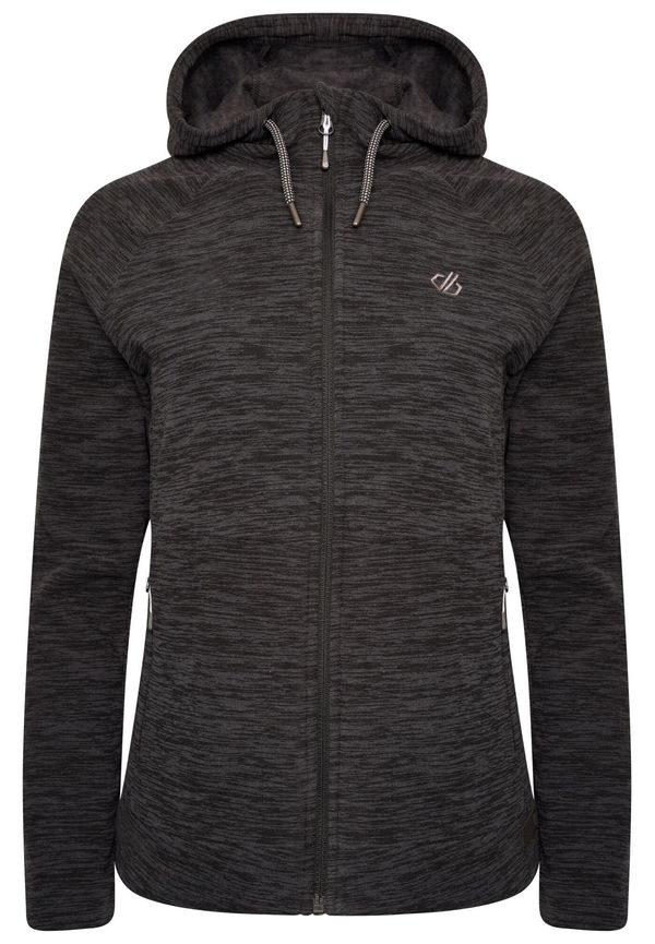 Dare 2b Womens/ladies Out & Marl Full Zip Fleece Jacket, Funktionsjackor i storlek UK 10 och färg Svart