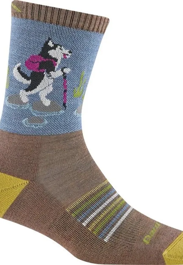 Darn Tough Women's Critter Club Micro Crew Lightweight with Cushion Bark