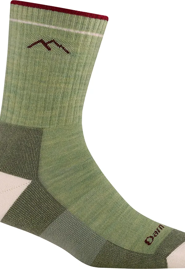 Darn Tough Women's Hiker Micro Crew Midweight Hiking Sock Cushion Mint