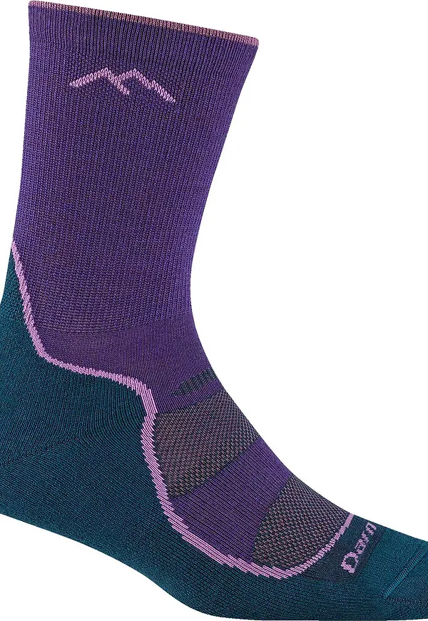 Darn Tough Women's Light Hiker Micro Crew Light Cushion Grape