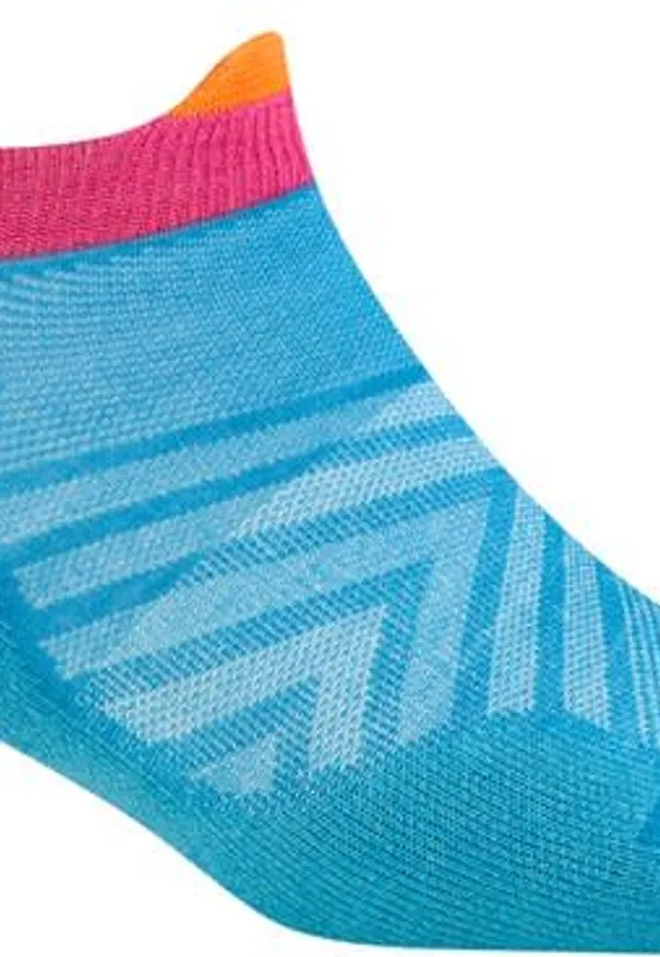 Darn Tough Women's Run No Show Tab Ultra-Lightweight Running Sock Cushion Ocean