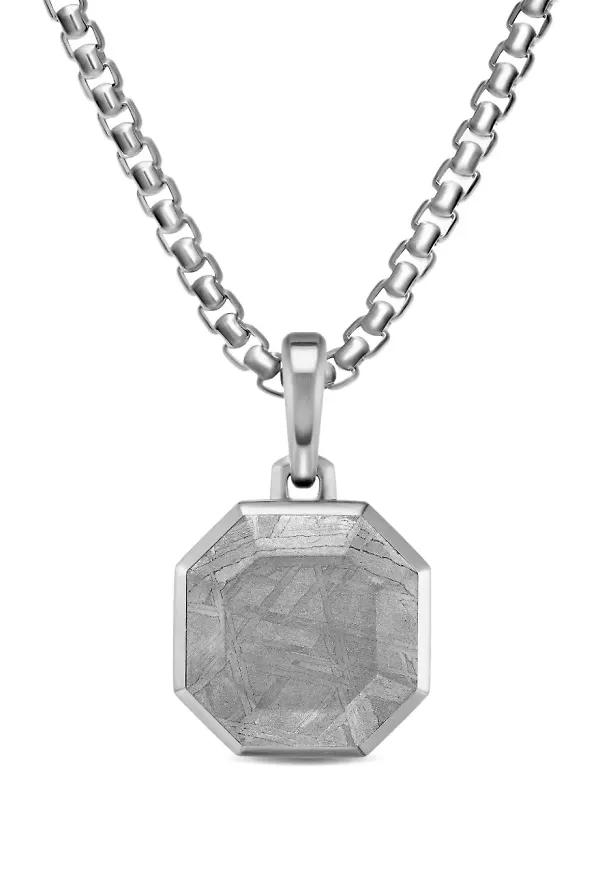 David Yurman amulett med meteorit - Silverfärgad