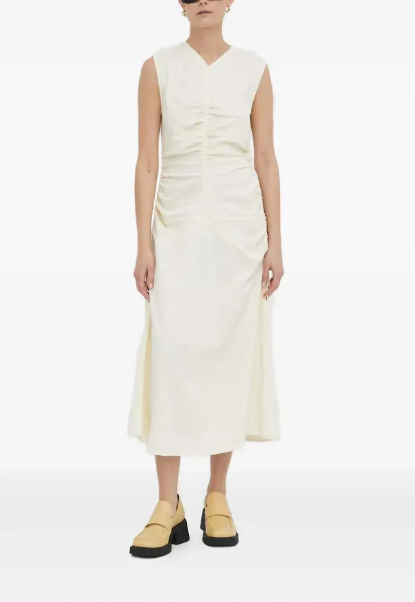 Day Birger Et Mikkelsen draperad midiklänning - Vit – Farfetch
