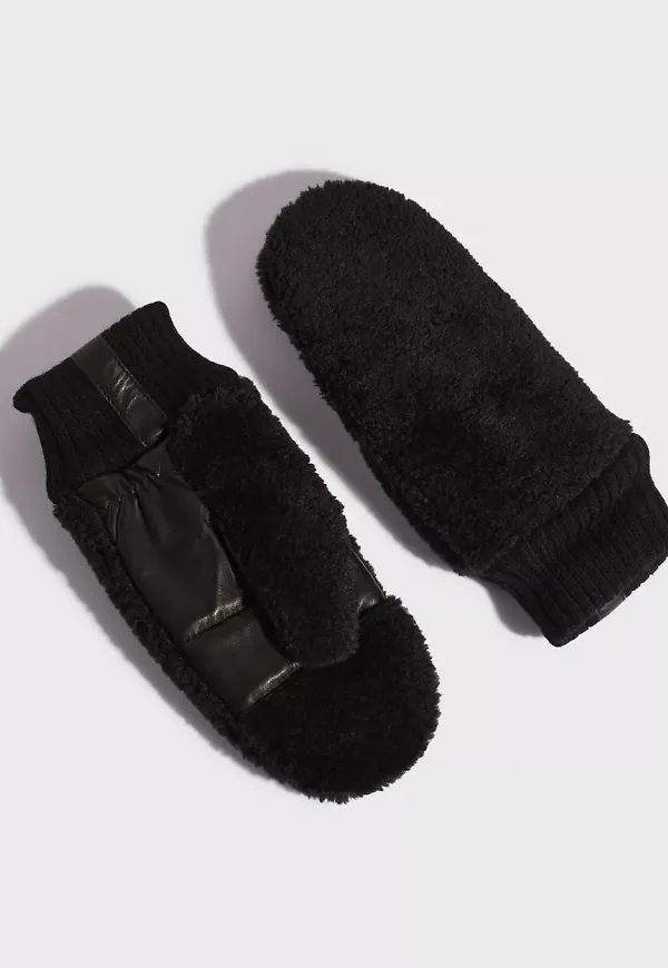 DAY ET - Tumvantar - Black - Day Teddy Mittens - Handskar & Vantar