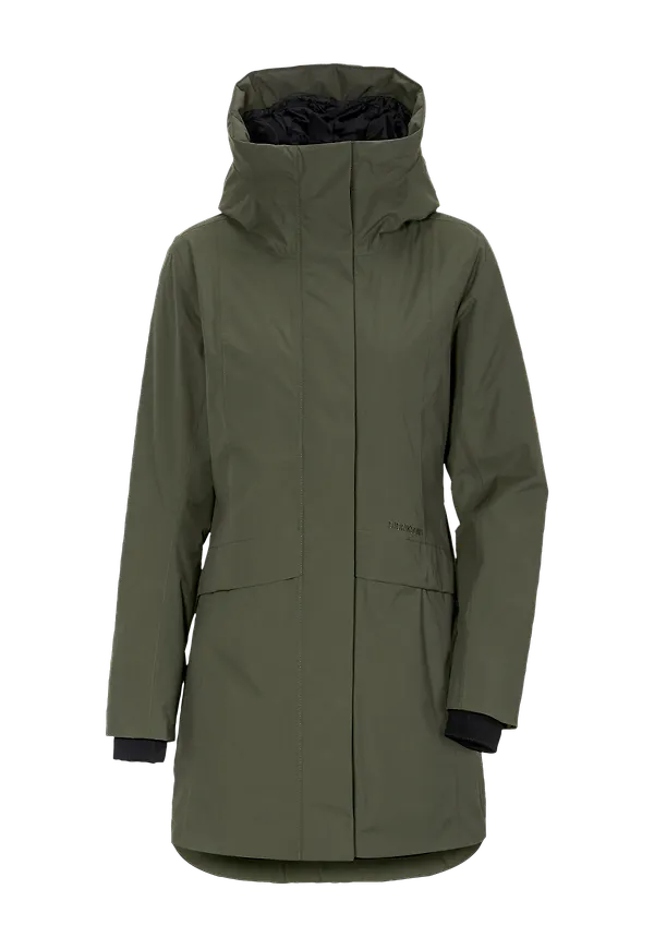 Didriksons - Parkas Cajsa Wns Parka 3 - Grön