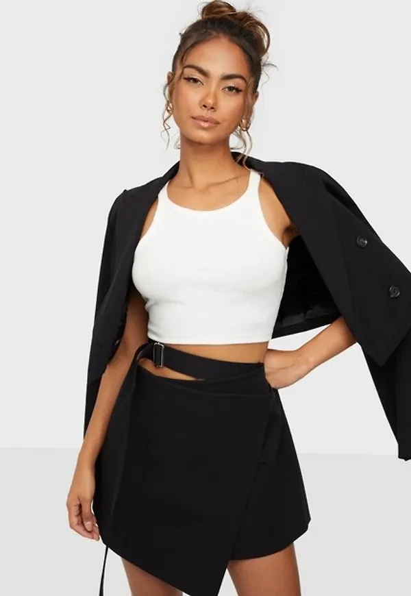 Helmut Lang Belted Mini Skrt.Smo Minikjolar