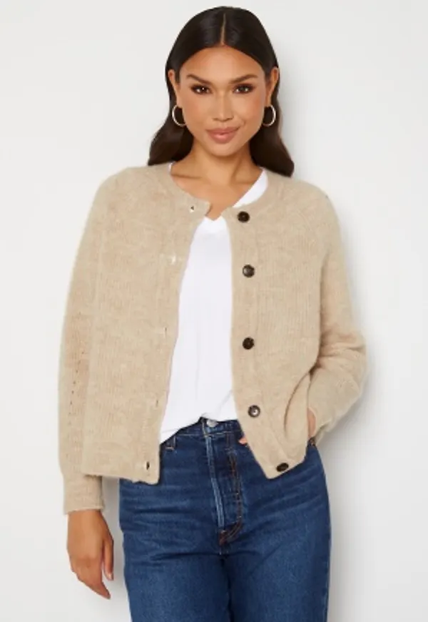 SELECTED FEMME Lulu LS knit short cardigan Birch XL