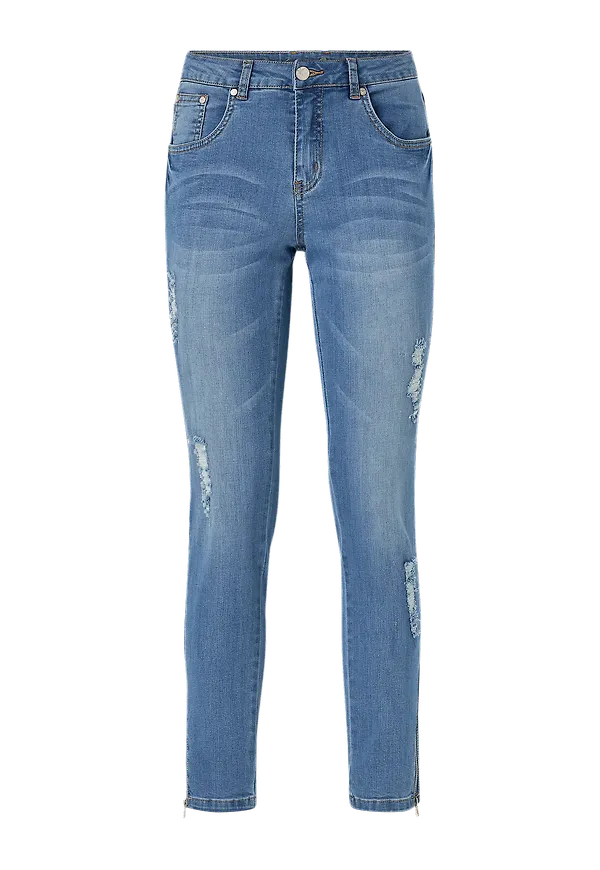 Culture - Jeans cuSheila MW Distressed Jeans - Blå