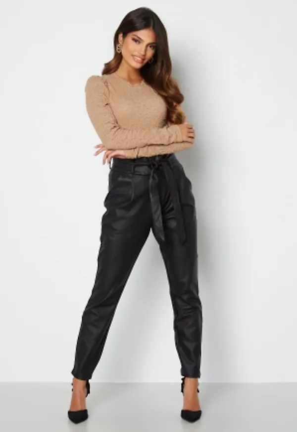 VERO MODA Eva Loose Coated Pants Black L/30