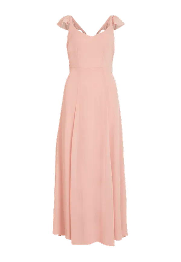 Vila - Maxiklänning viRilla Open Back Maxi Dress - Rosa