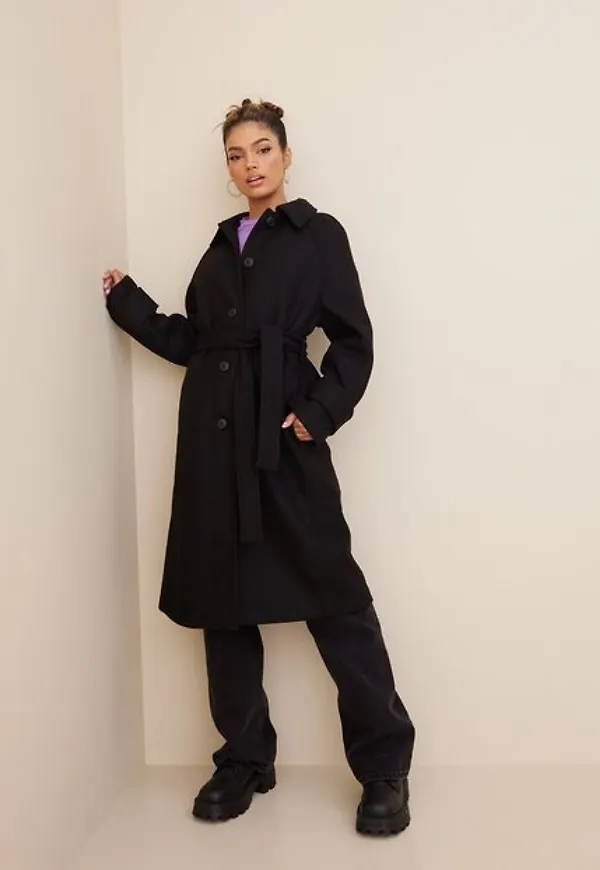 Vero Moda Vmfortunerie Long Coat Ga Boos Kappor Black