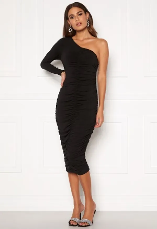 AX Paris One Shoulder Midi Dress Black XS (UK8)