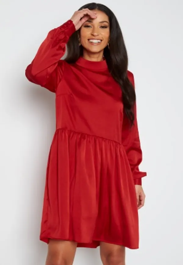 VILA Olinea Highneck Dress Barbados Cherry 36