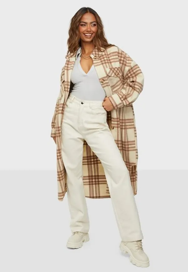 Only Onllou-Epi Check Long Shacket Cc P skjortjackor
