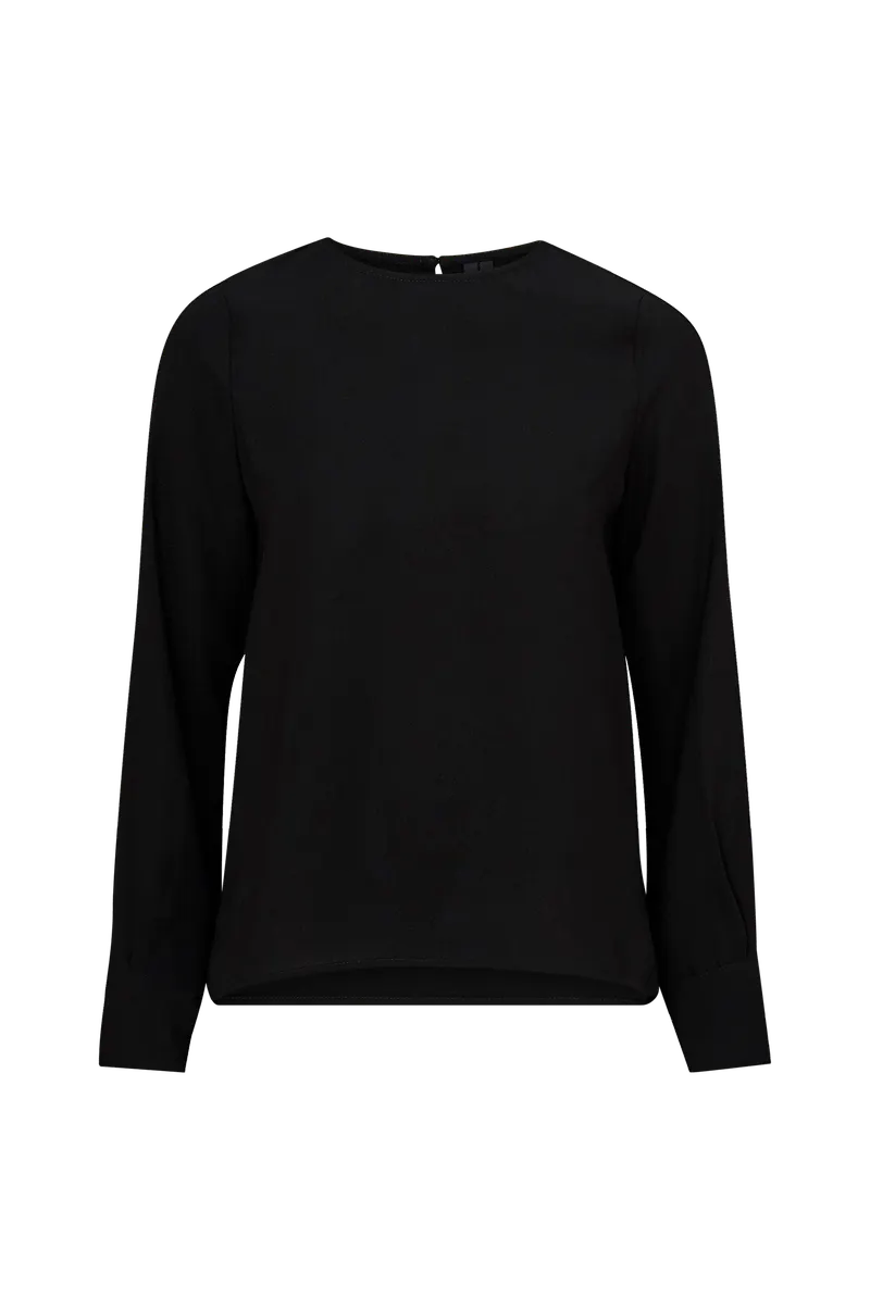 Vero Moda - Topp vmGabby L/S Top - Svart