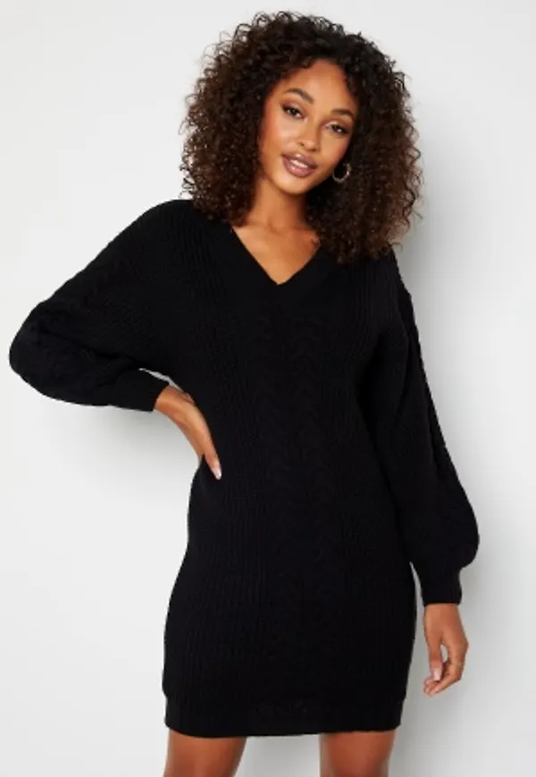 BUBBLEROOM Lisi knitted dress Black M