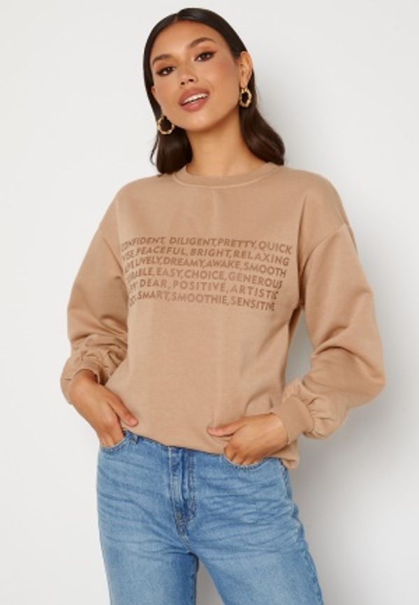 VERO MODA Natalie L/S Print Sweat Brush L