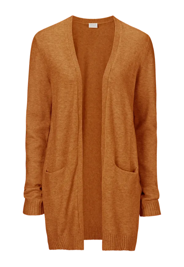 Vila - Cardigan viRil L/S Open Knit - Brun