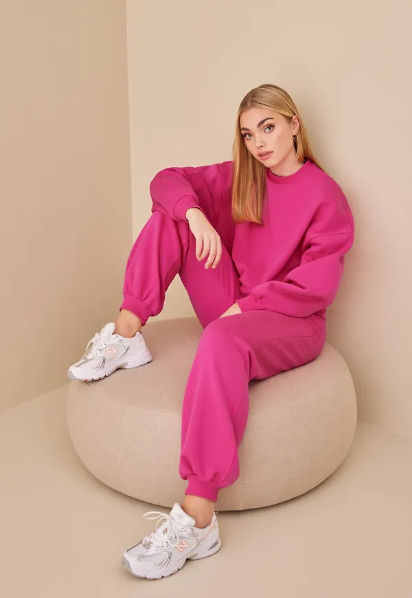 NLY Trend - Mjukisbyxor - Pink - Perfect Slouchy Sweat Pants - Byxor & Shorts