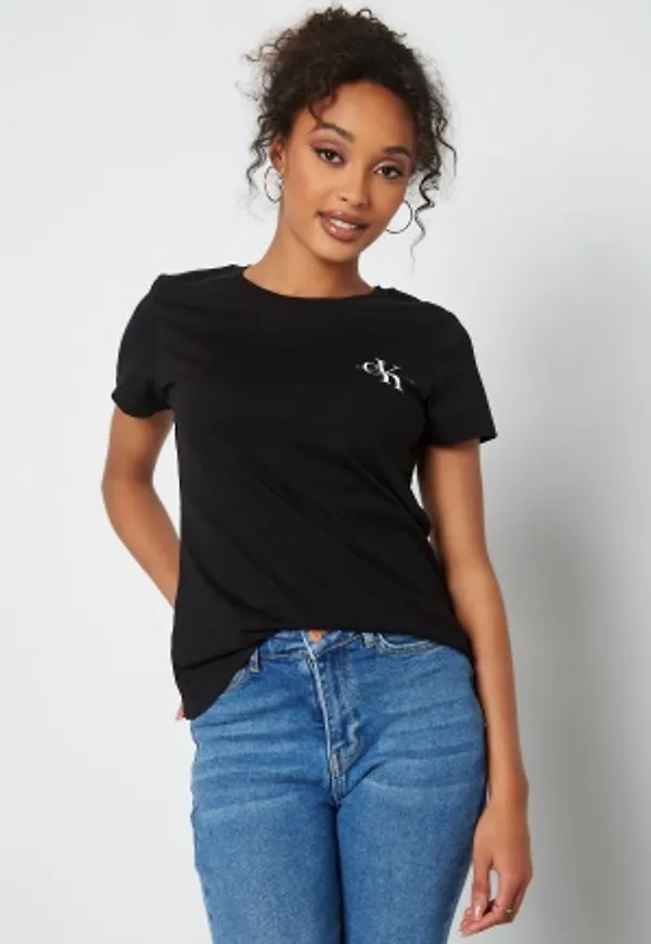 Calvin Klein Jeans 2-Pack Monogram Slim Tee 0K4 Black/Bright Wh S