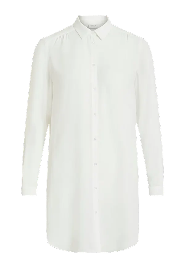 Vila - Långskjorta viLucy Button L/S Tunic - Vit