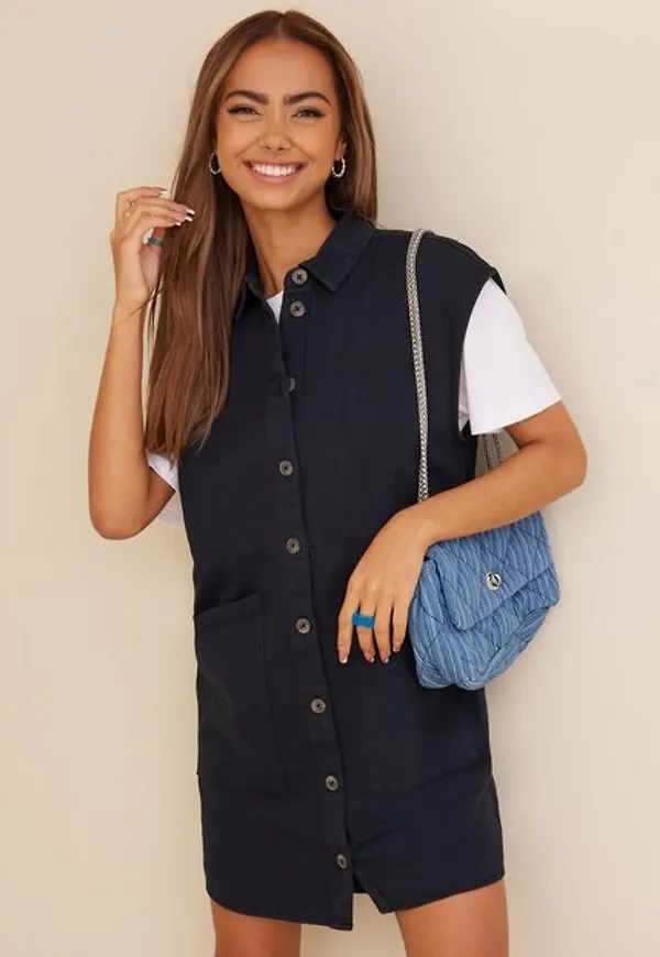 Noisy May Nmalma Capsleeve Dress Noos Loose fit dresses Black