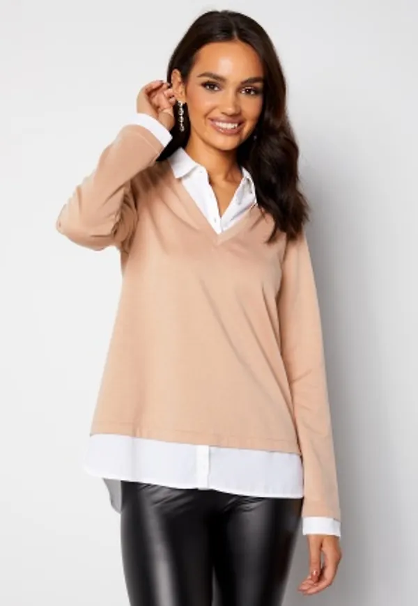 Happy Holly Kylie 2 in 1 top Beige 32/34
