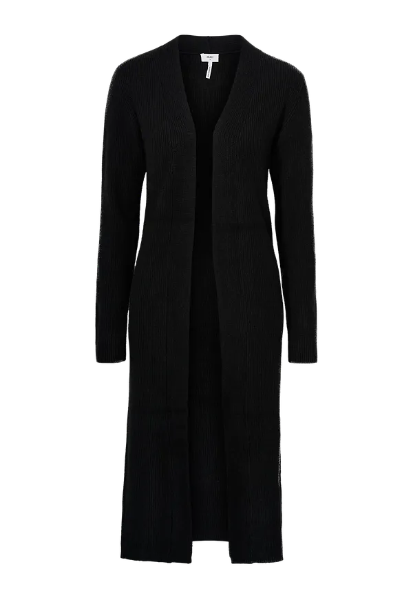 Object - Cardigan objMalena L/S Knit Long Cardigan - Svart