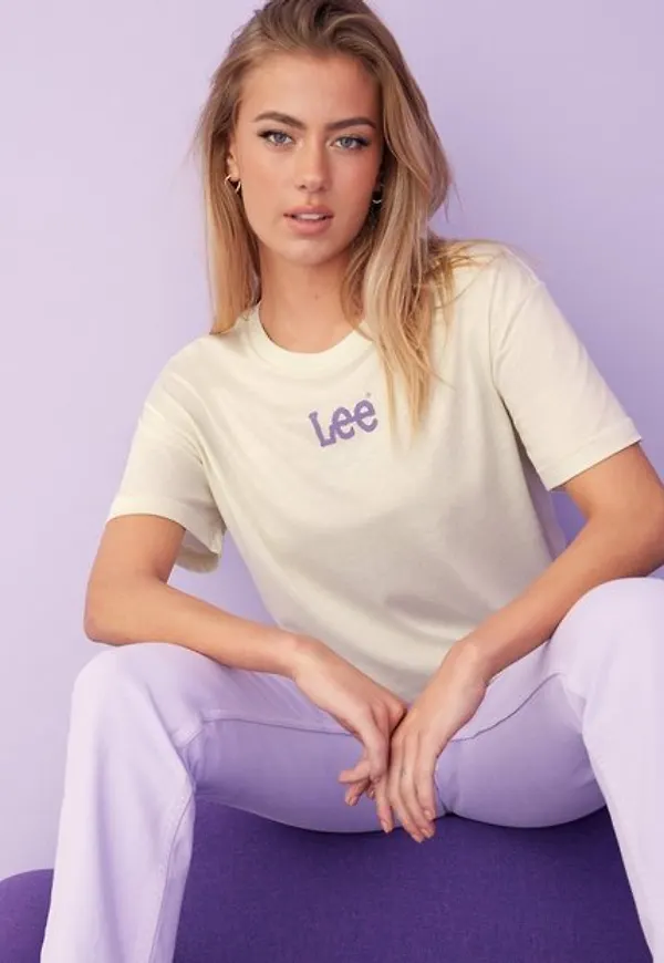 Lee Jeans Relaxed Crew Tee T-shirts White